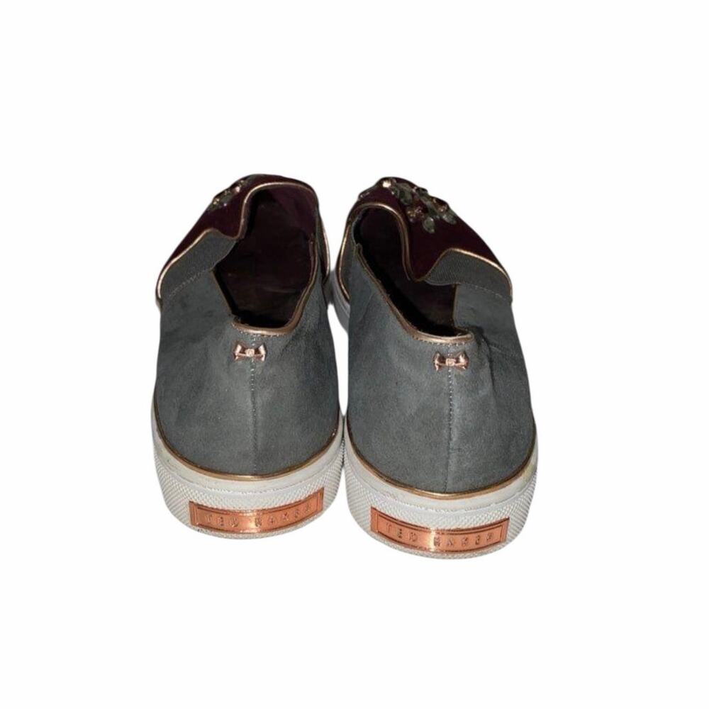 Ted Baker London Kulei Jewel-Embellished Velvet & Suede Slip-On Sneakers - Picture 4 of 7